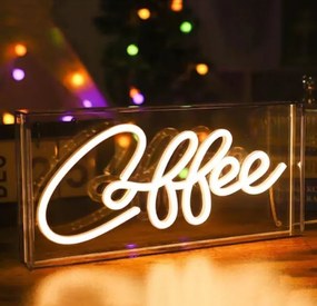 HFHungkeong Kávés neon fénytábla, kávézó,