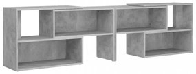 betonszürke szerelt fa TV-szekrény 149 x 30 x 52 cm
