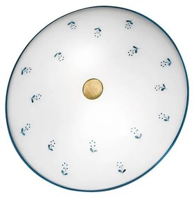 Kolarz 731.U12.4.17- Mennyezeti lámpa NONNA 2xE14/60W/230V átm. 32 cm kék/réz