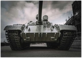 Plakátok 100x70 Régi tartály a romok hátterében