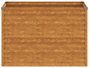 corten acél kerti magaságyás 100 x 50 x 69 cm