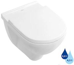 Villeroy & Boch O.Novo wc falra szerelhető fehér színben fényes felülettel hátsó kifolyással 56601001
