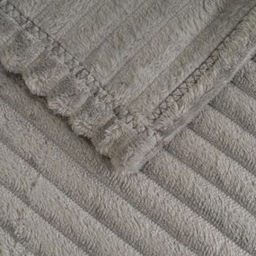 Szürke mikroplüss takaró 130x160 cm Fur Velvet – Casa Selección