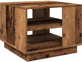 vidaXL antik fa színű szerelt fa dohányzóasztal 55 x 55 x 42 cm