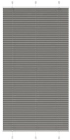 pliszírozott redőny antracit 110x200 cm szövetszélesség 109,4cm