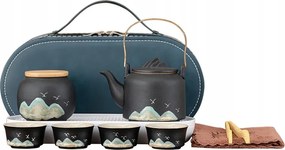 Kínai Tea Készlet Teáskanna Csészékkel Kerámia Japán Stílusú