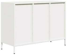 fehér hidegen hengerelt acél tálalószekrény 101,5x39x73,5 cm