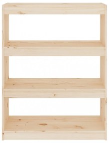 tömör fenyőfa könyvszekrény/térelválasztó 80 x 30 x 103,5 cm