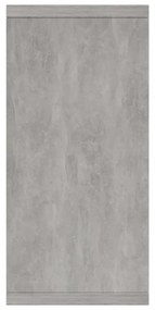 betonszürke szerelt fa tálalószekrény 88 x 30 x 65 cm