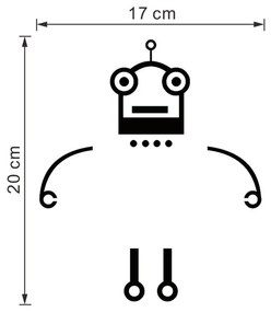 Matrica kapcsolóra " Robot" 20x17 cm