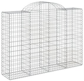 25 db íves horganyzott vas gabion kosár 200x50x140/160 cm