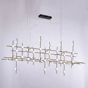 ITALUX MD18001067-55A-BG PROVENZA Modern Led Függesztett Lámpa Fekete, Arany LED IP20