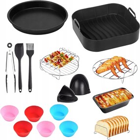 Új 16DB-OS Akcesoria Készlet Air Fryer 2026 Olajsütőhöz