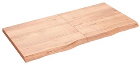 világosbarna kezelt tömör tölgyfa asztallap 120x60x(2-4) cm