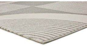 Világosszürke-elefántcsont színű szőnyeg 133x190 cm Flora – Universal