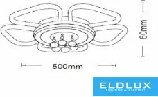 ELDLUX C42-BN Modern LED Mennyezeti Lámpa IP20
