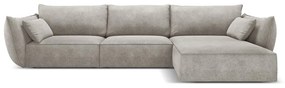 Világosszürke sarokkanapé (jobb oldali) Vanda – Mazzini Sofas