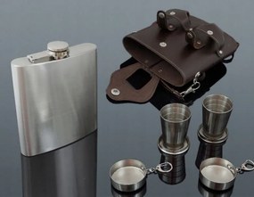 Csípő Lombik XXL 540 ml 2 Pohár Bőr 3920