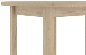 Kerek étkezőasztal ADAM 80x80 cm, Cremona Torro tölgy dekoráció