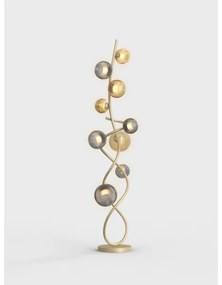 Wofi 3015-904 - LED Állólámpa METZ 9xG9/3,5W/230V arany/szürke