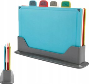 Konyhai Vágódeszka Szett 4 Db-os Vágódeszka Állvány