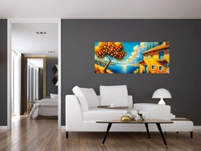 Kép - Ház narancsokkal II. (120x50 cm)