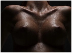 Fotótapéta flizelina 254x184 Feszes mellek Akt