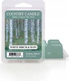 White Birch and Rain Country Candle illatosított viasz 64 gramm