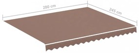 barna csere napellenző ponyva 3 x 2,5 m