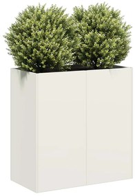 vidaXL ültetvény Fehér 80x40x80 cm Hidegen hengerelt acélból