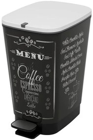 KIS CHIC BIN M 35L pedálos szemetes 26,5 x 40,5 x 45 cm coffee menu