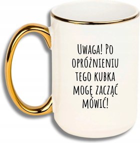 Bögre Nagy Fehér Arany Rant Vicces Ajándék Figyelem Elkezdhetek Beszélni