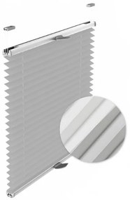 Gario Pliszé függöny Thermo Világos szürke Szélesség: 127 cm