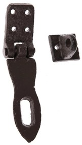 Öntöttvas alsószoknya, fekete, 9 x 3,9 cm