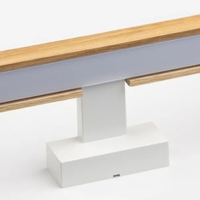 Brilagi- LED Fürdőszobai tükörmegvilágítás WOODY MIRROR LED/8W/230V IP44 tölgy/fehér