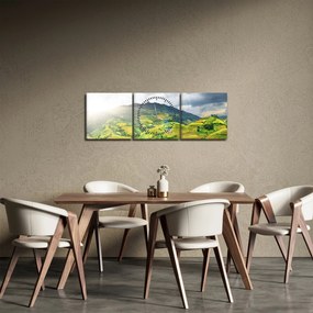 Ültetvények képe (órával) (90x30 cm)