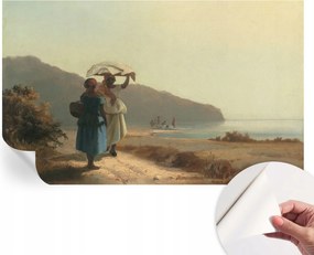 Dekoratív Öntapadós Tapéta Divatos Minták Tengerparti séta 416x254 cm