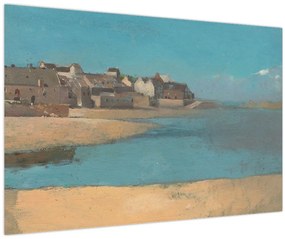 Kép - Odilon Redon, Village by the Sea in Brittany, reprodukciók (90x60 cm)