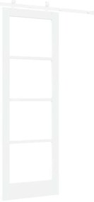 Csúszóajtó Fehér 73.5 x 211 cm Fa és fém