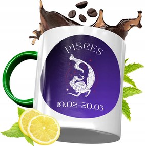 Bögre Zöld Csillagjegyek Horoszkóp Ajándék fényképes nyomtatással