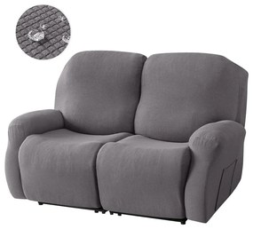 Relax Fotel Huzat (enyhén vízlepergető, 2 üléses, sötétszürke, rugalmas)