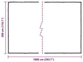 növénytakaró fülekkel 3x10 m polietilén