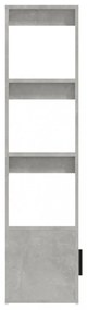 betonszürke szerelt fa tálalószekrény 80x30x119,5 cm