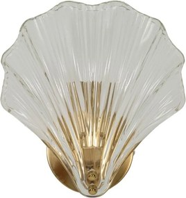 Aranyszínű üveg fali lámpa Da Muro Shell – Mauro Ferretti