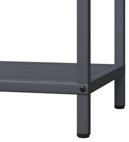 antracitszürke hidegen hengerelt acél tűzifatároló 40x25x90 cm