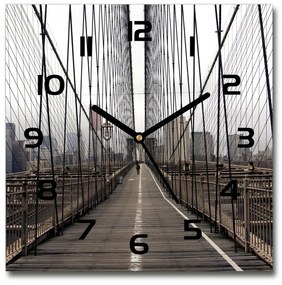 Négyzetes üvegóra Brooklyn híd pl_zsk_30x30_c-f_24812504