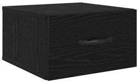 Éjjeliszekrény fiókkal Musta tammi 35 x 35 x 20 cm Faanyag