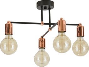 Mennyezeti Lámpa Függeszték Csillár Loft Edison Réz Króm Modern 4 Forrás