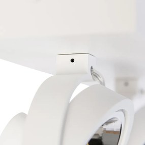 Design mennyezeti spotlámpa fehér állítható 2-lámpás - Go