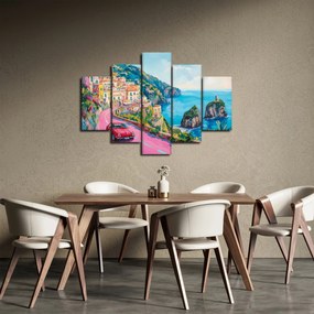 Kép - Rózsaszín part menti út (150x105 cm)